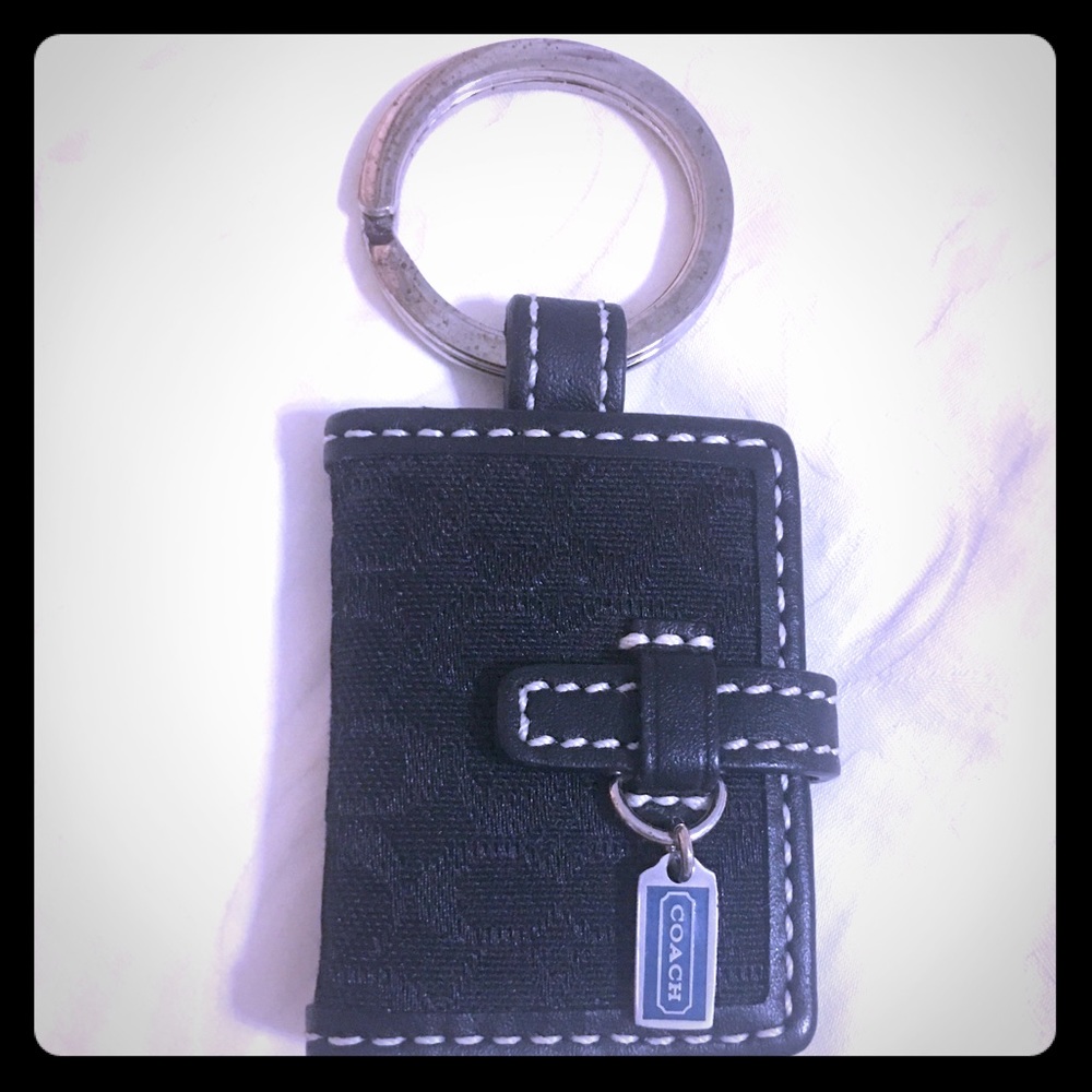 Coach photo keychain